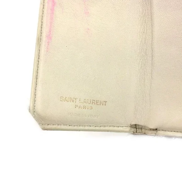 0404188 Saint Laurent Cassandra Leather Mini Trifold Wallet - Picture 8 of 8